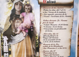 Reinosa se prepara para celebrar la tradicional Novena en honor a la Virgen del Carmen