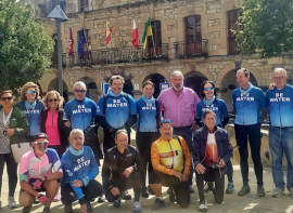 El reto Be water para visibilizar el cncer recorre Campoo en su primera etapa
