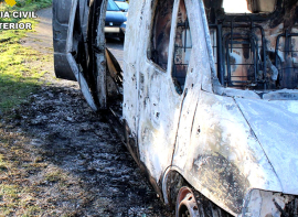 Tres personas detenidas por robos con fuerza y quemar un veh�culo sustra�do
