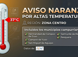 Varios municipios campurrianos estar�n ma�ana en aviso naranja por altas temperaturas