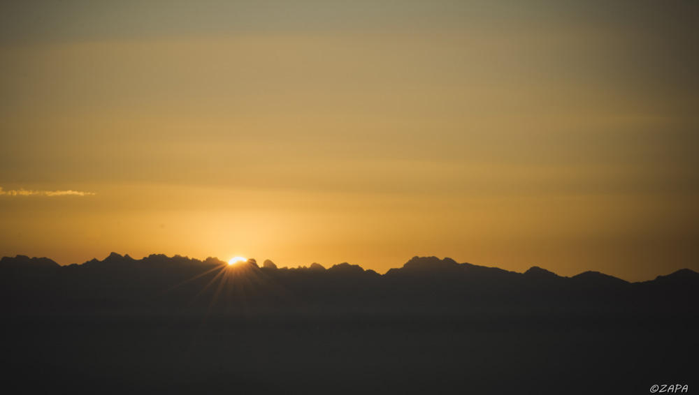 El sol se esconde en Picos de Europa